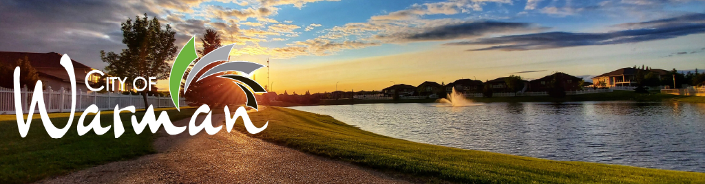 City of Warman logo - Grant and Sons provides exceptional landscaping and lawn care in Warman.